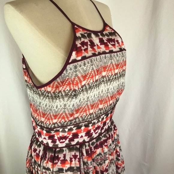Parker Aztec Print Pleated Dress - Picture 3 of 12